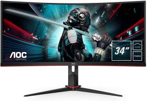 AOC CU34G2 BK 34 inc Widescreen WLED Black Monitor